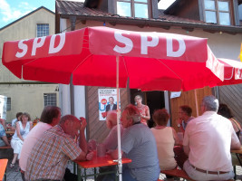 Beim SPD-Sommerfest in Sand am Main