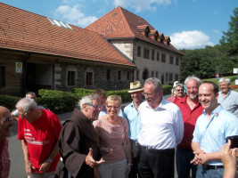 Empfang durch den Pater Guardian