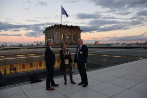 Auf dem Dach des Reichstagsgebäudes