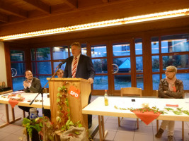 Martin Burkert, MdB, in der Markthalle Mellrichstadt