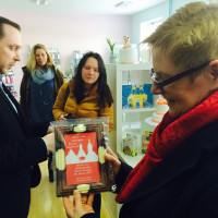 Sabine Dittmar in der ehem. Kaserne in Ebern