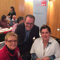 Sabine Dittmar, MdB, Markus Rinderspacher, MdL, und Maria Noichl, MdEP