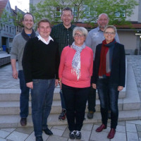 Sabine Dittmar mit den Mellrichstädter Genossen