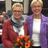 Sabine Dittmar, MdB u. Susanne Kastner, Bundestagsvizepräsidentin a.D.