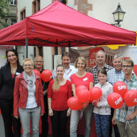 Sabine Dittmar, MdB, mit Mitgliedern der SPD KG