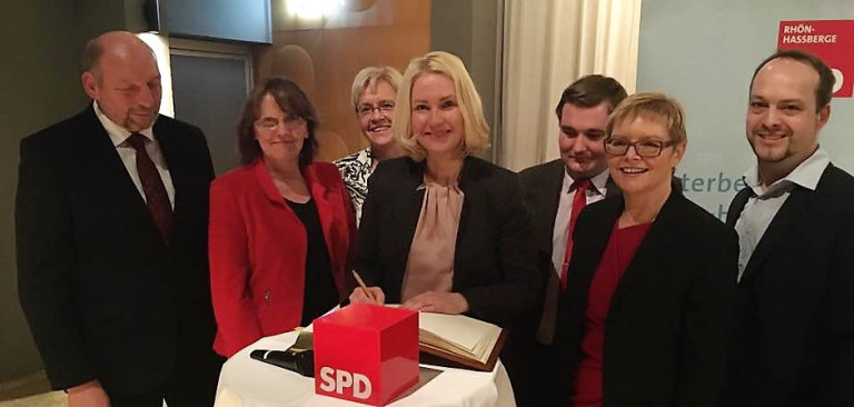 Bundesministerin Schwesig in Mellrichstadt